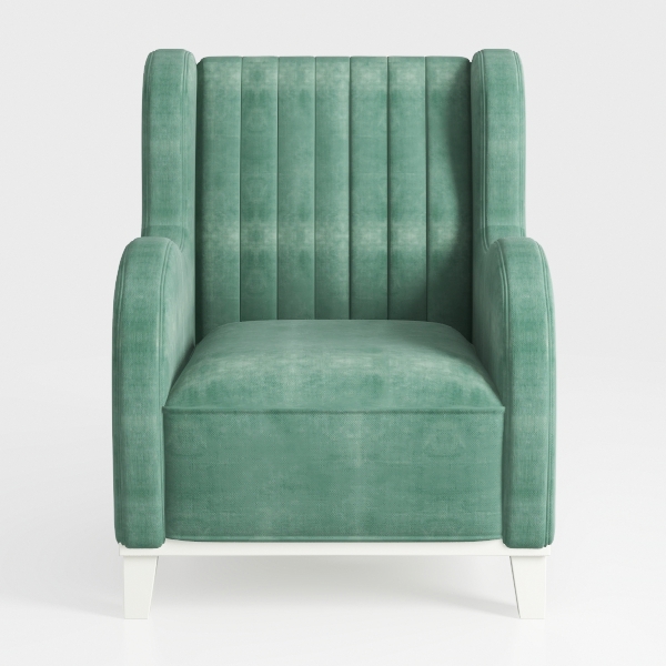 Fabric Accent Living Room Arm Chair Set of 2 Mid