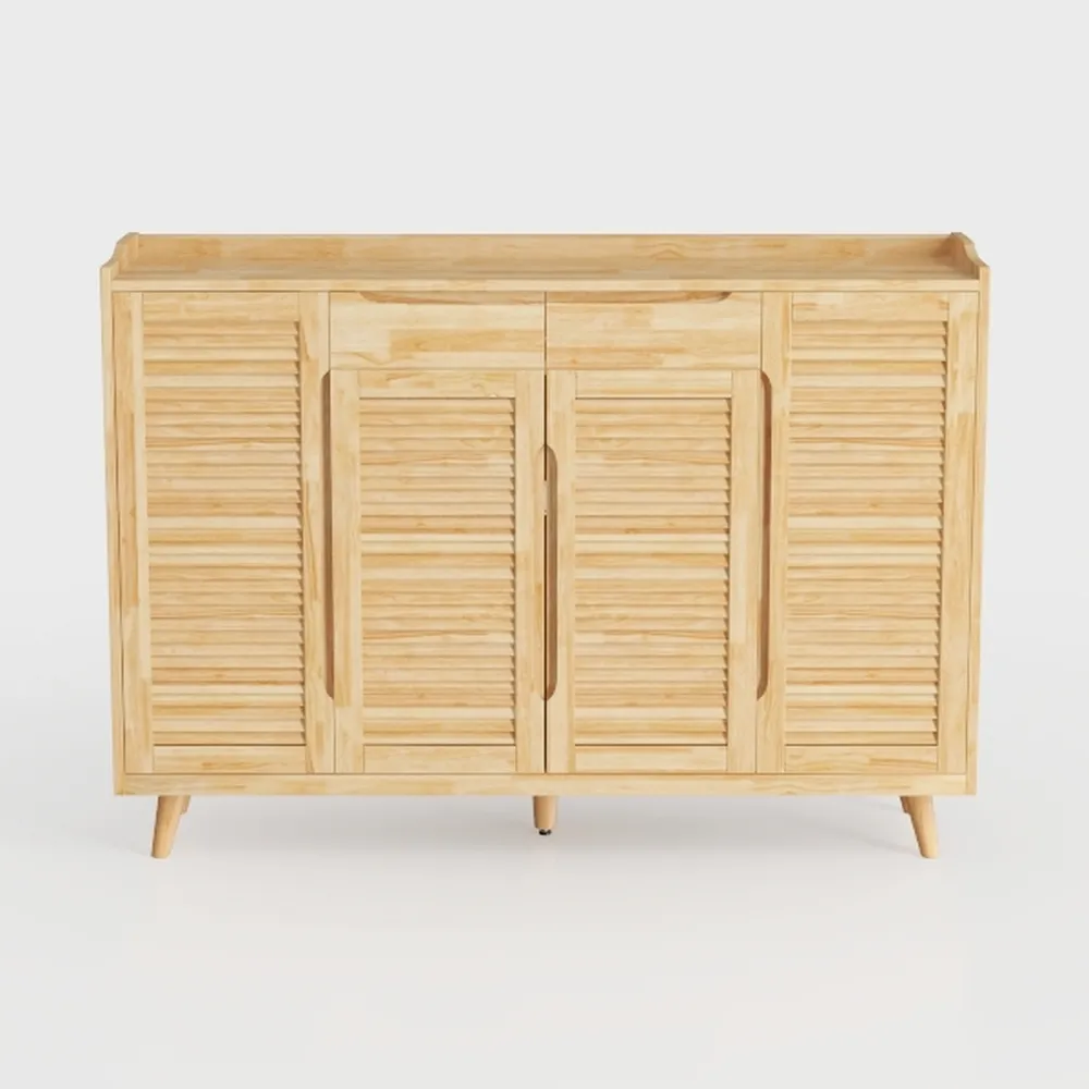 HOMCOM Sideboard Buffet Cabinet, 62" Boho Buffet