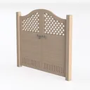 garden gate-Cozy Garden Fences & Gates Left 45 Degree View