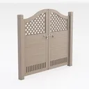 garden gate-Cozy Garden Fences & Gates Right 45 Degree View
