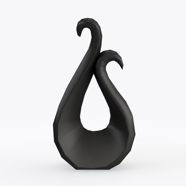 Abstract Ceramic Ornament - Swan