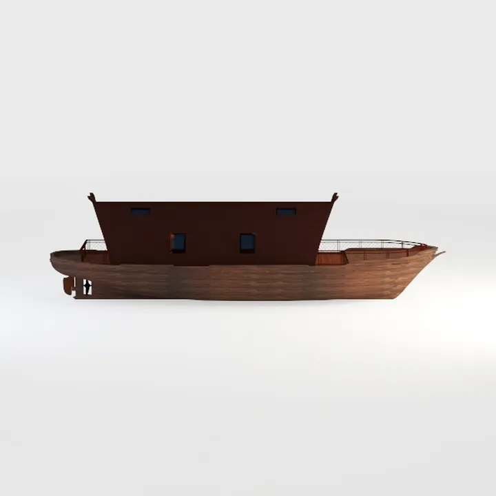 modern houseboat-Castles & Cabins