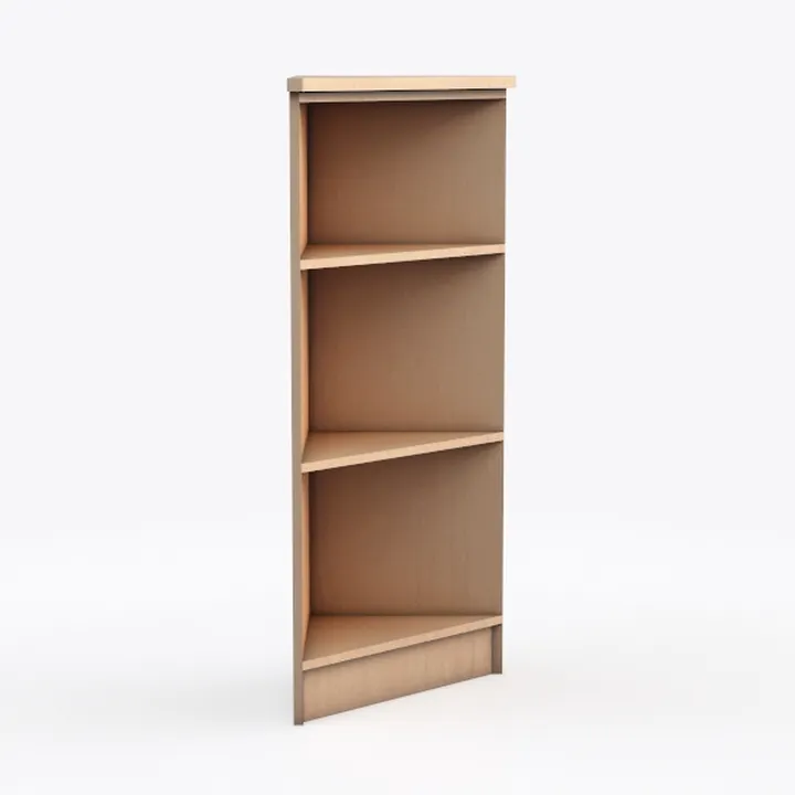 Shelves Oak Medium Narrow Left Angled Corner 
