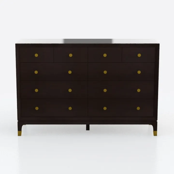 10 Drawer Dresser for Bedroom Modern Black