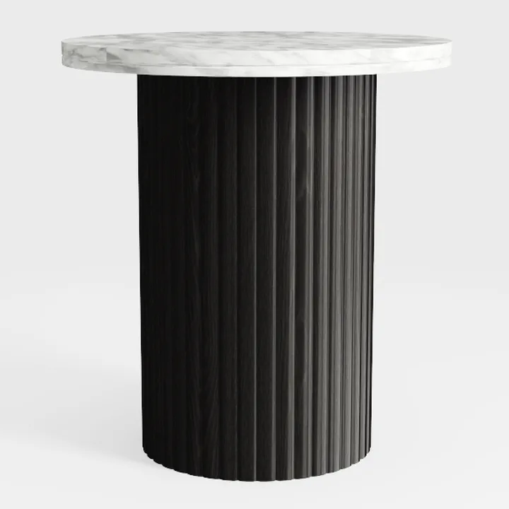 SIMPLIHOME Demy 17.5 inch Wide Metal and Solid