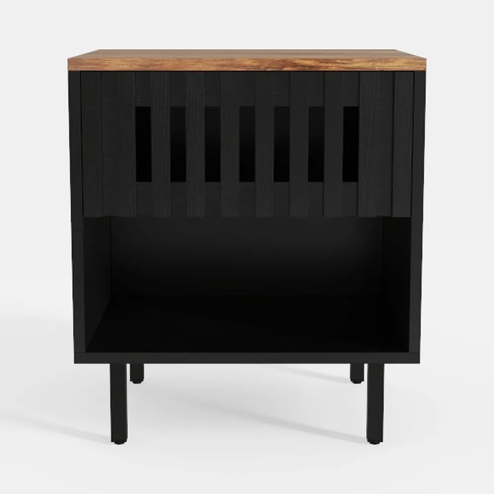 Modern Nightstand Home Solid Wood Small Side