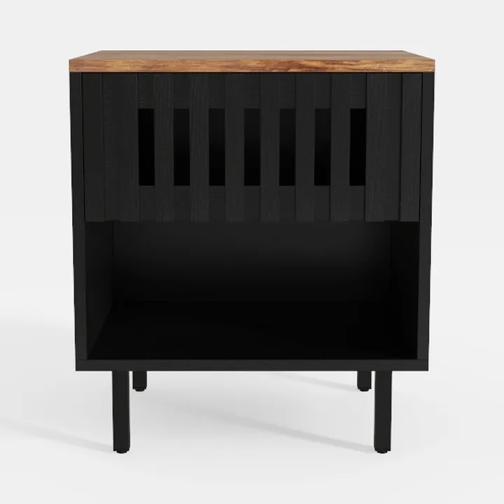 Modern Nightstand Home Solid Wood Small Side