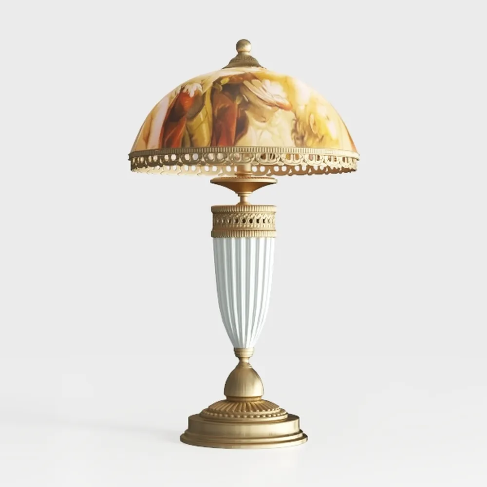 WERFACTORY Tiffany Table Lamp Stained Glass Style 