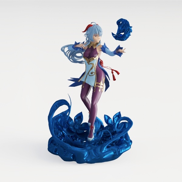 Genshin Impact anime figure-Klein Blue