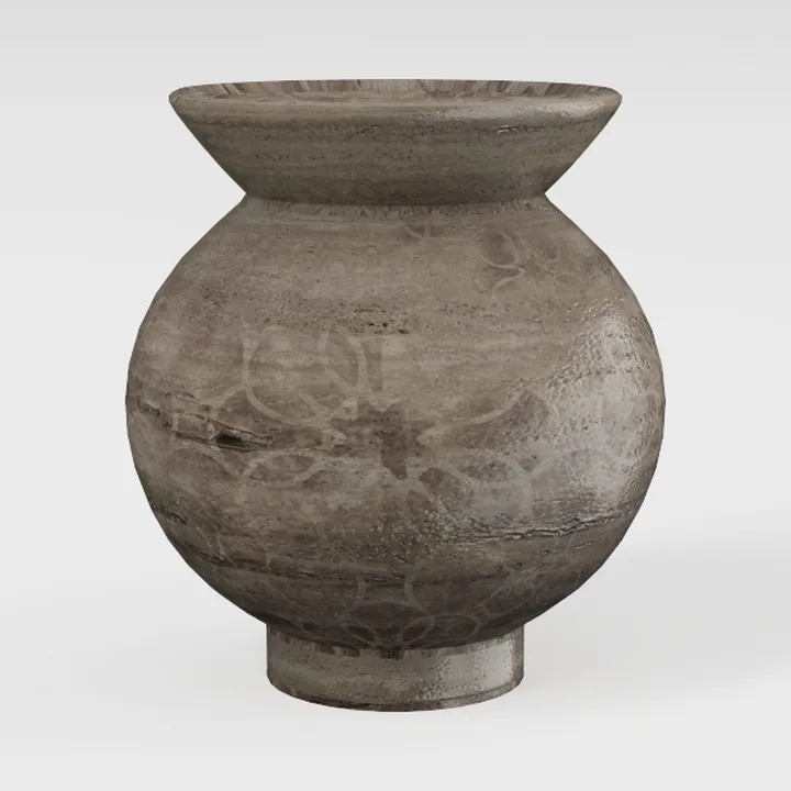 Artissance Small Charcoal/Gray Ceramic Indoor