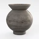 Artissance Small Charcoal/Gray Ceramic Indoor Right 45 Degree View