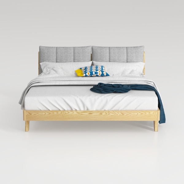Baxton Studio Jaiana Tufted Platform Bed, Queen, G
