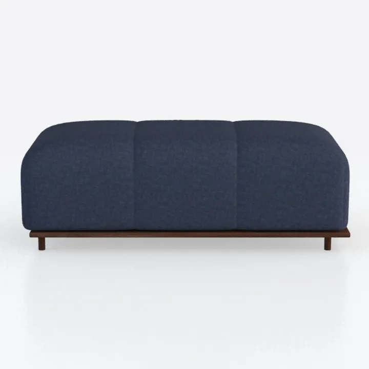Modular Armless Single Sofa Chair, Upholstered Sec