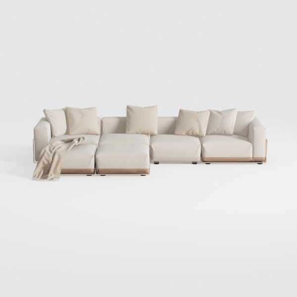 Merax 89&quot; Modern L-Shaped Modular Sectional Sofa