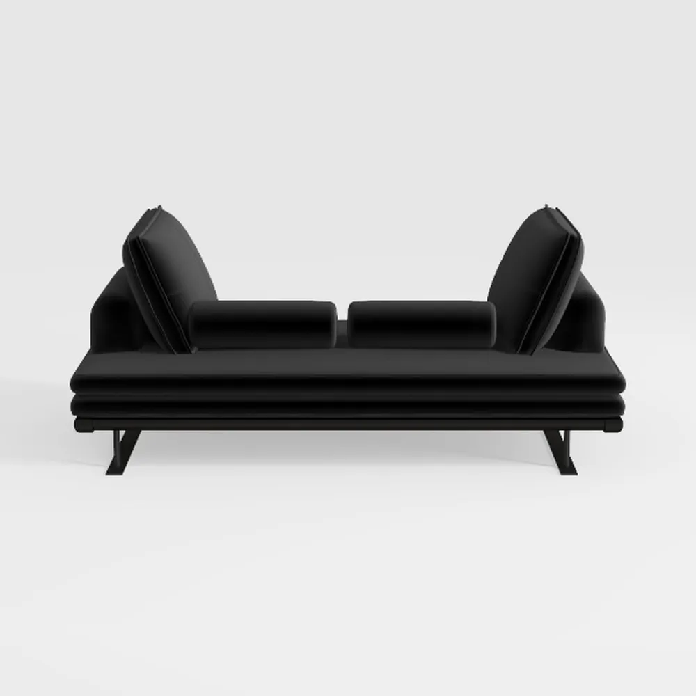 Serta Cortez Convertible Sofa, Black