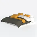double bed_YELLOW_22 Left 45 Degree View
