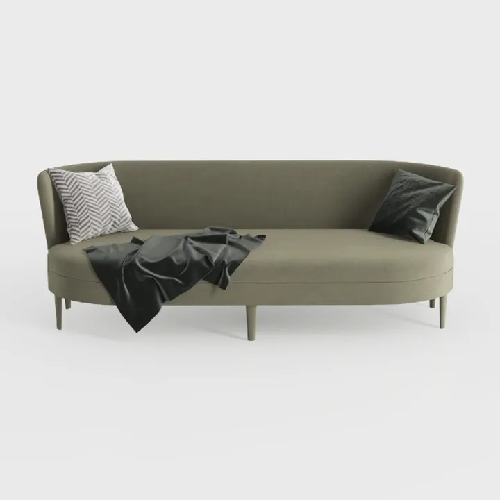 Full Compression Green L-Shaped Sectional Sofa wit