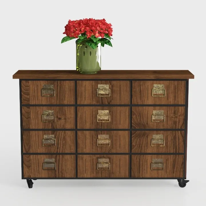 10 Drawer Dresser TV Stand with Non-Woven