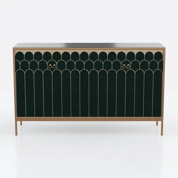 HLR Accent Cabinet with 4 Doors&Shelves, Sideboard