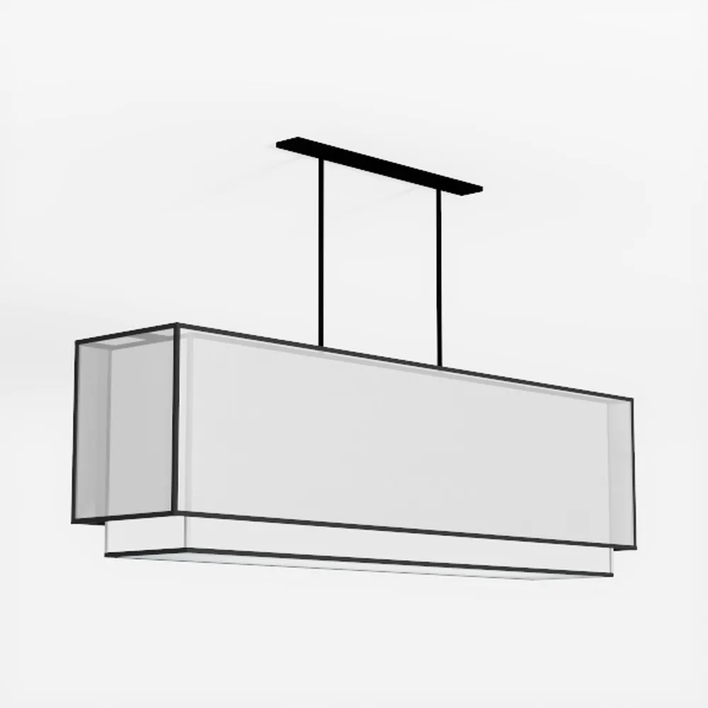 LMQNINE 3-Light Industrial Farmhouse Chandelier,