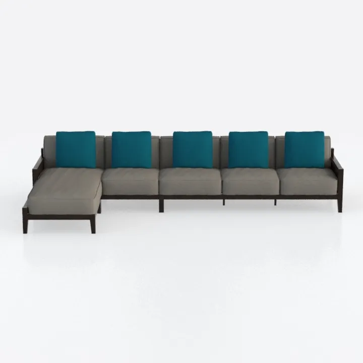 Benjara ENA 2pc Sectional Sofa Set with Chaise, 2 