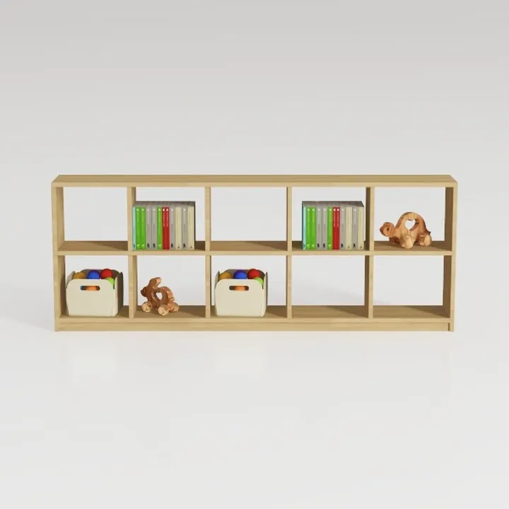 Bookshelf with Storage Bins, 8-Cube Storage