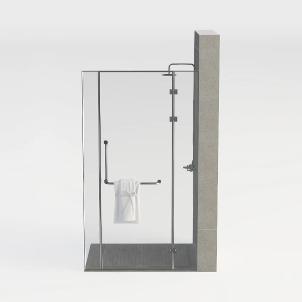 DELAVIN 44"-48"W x 75"H Frameless Shower Door