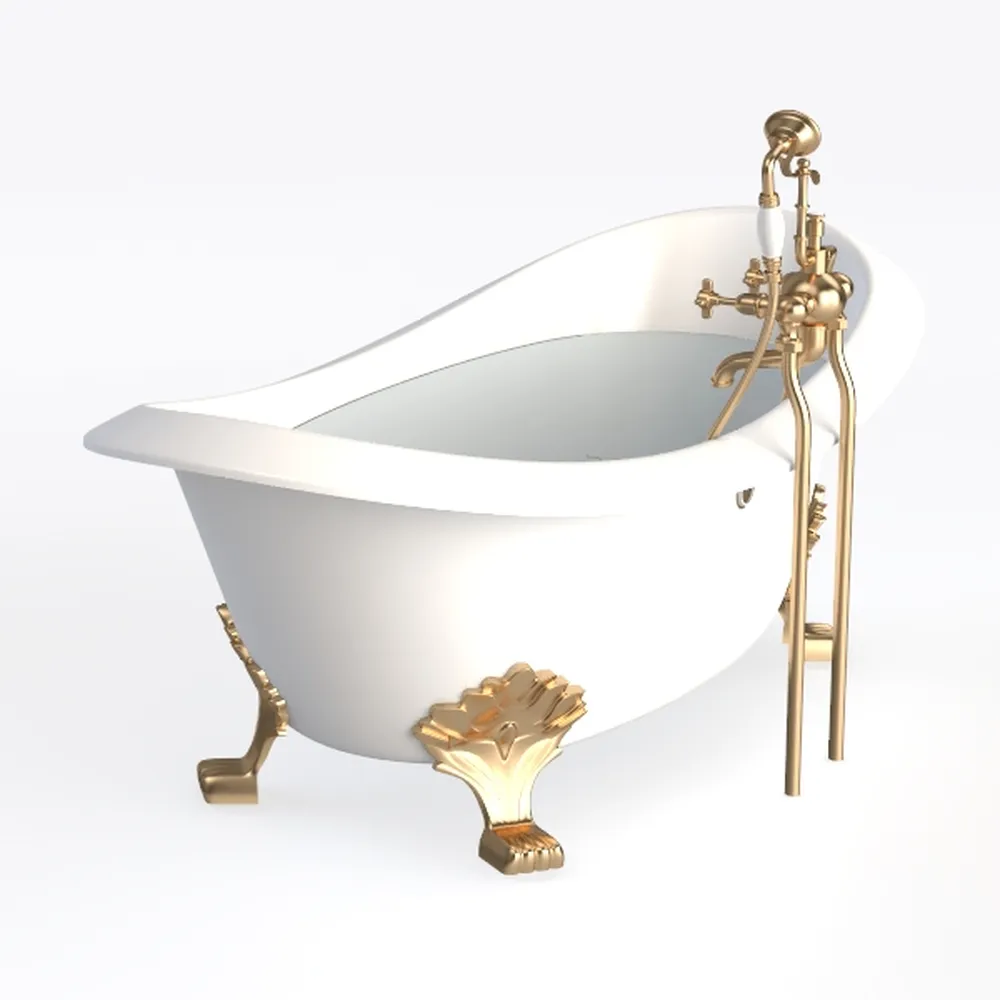 Signature Hardware 312541 Lena 72" Cast Iron