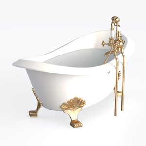 Signature Hardware 312541 Lena 72" Cast Iron