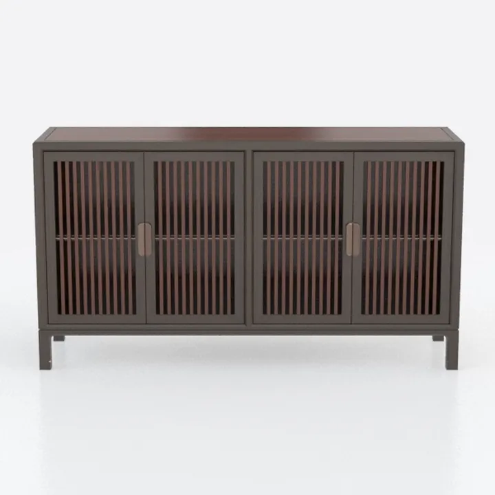 Buffet Cabinet with Storage, 63" Walnut Sideboard