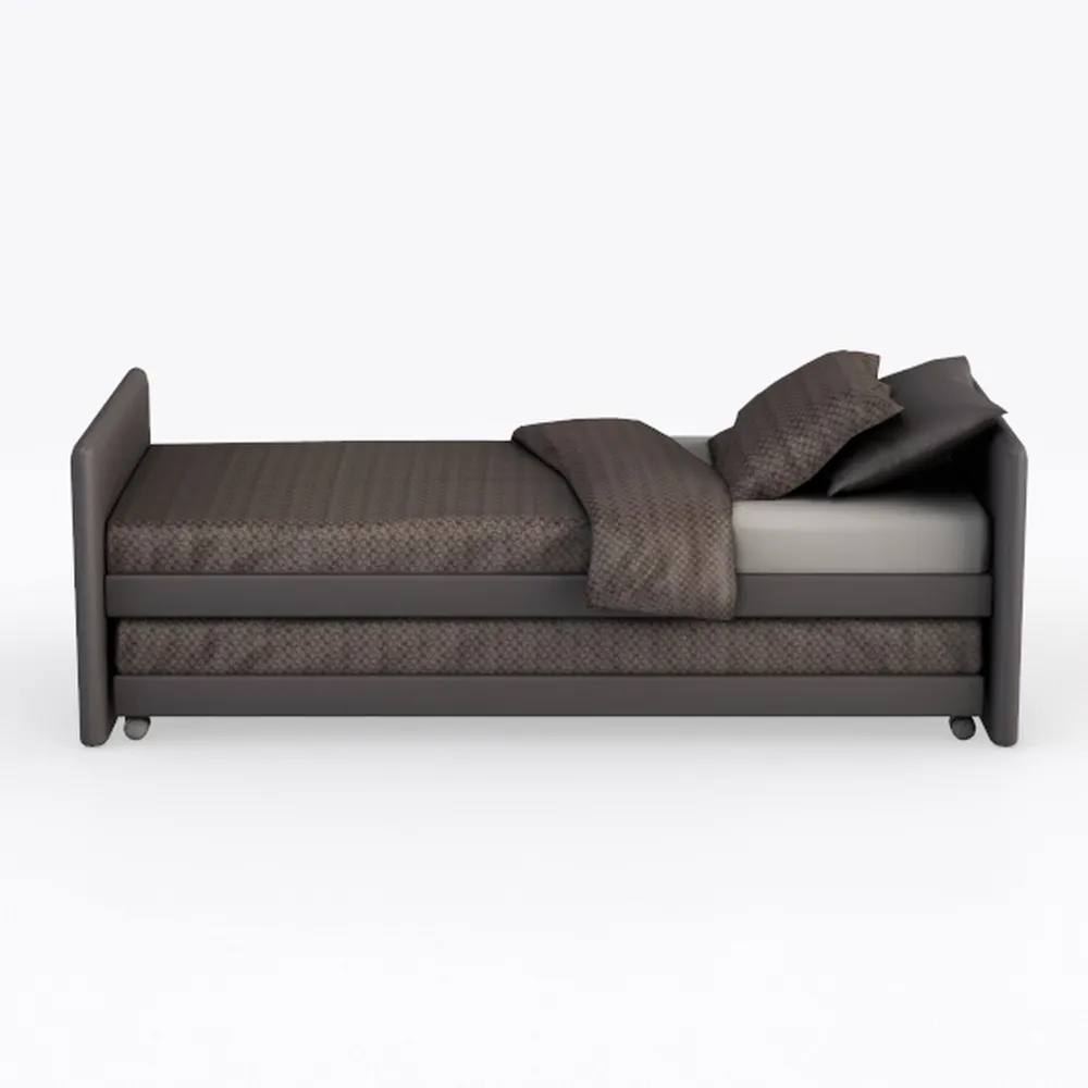 White Folding Bed with Twin Mattress, Rollaway Gue