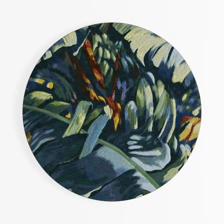 SAFAVIEH Monaco Collection 11' Round Navy/Light