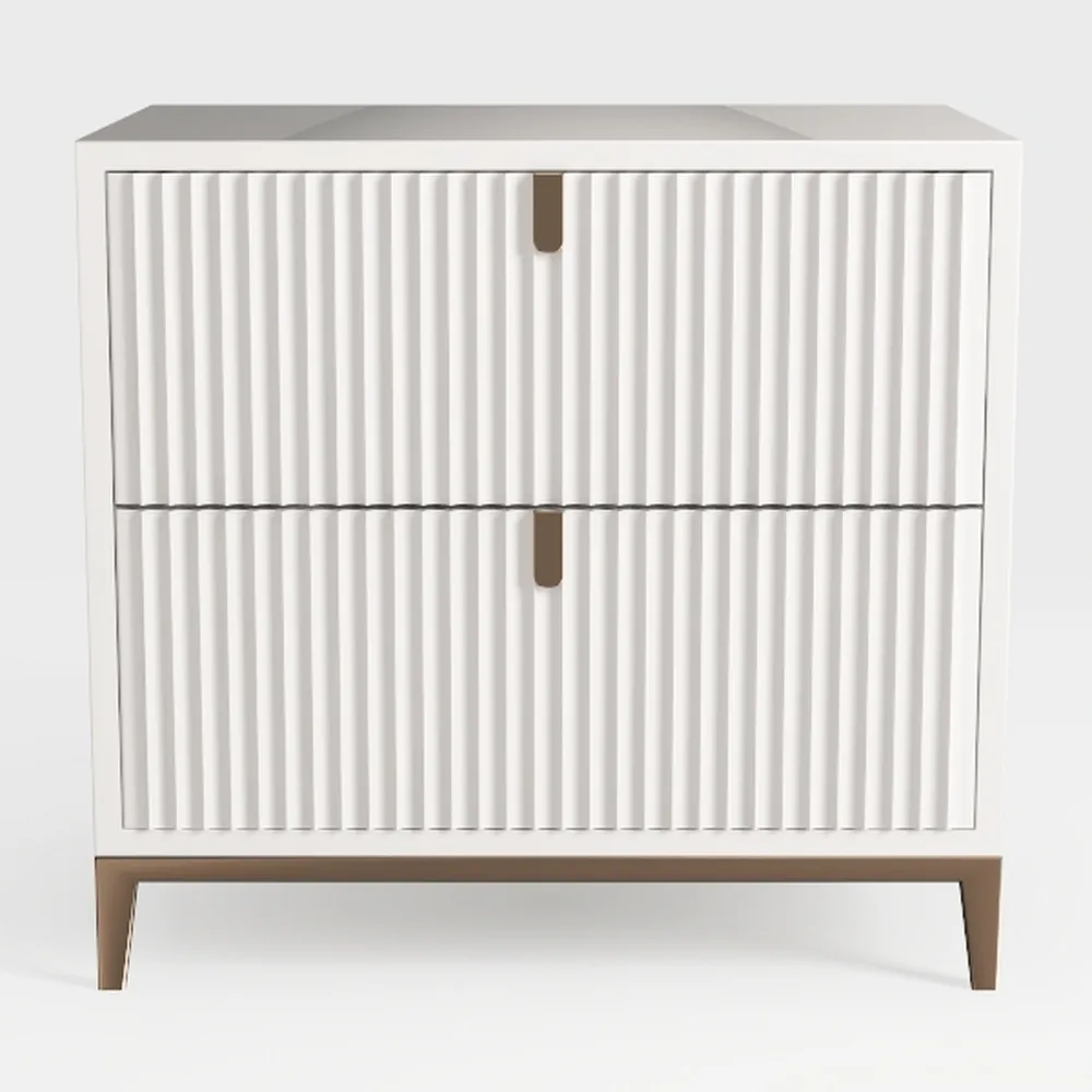 Shoe Cabinet Storage for Entryway, Fluted Shoe