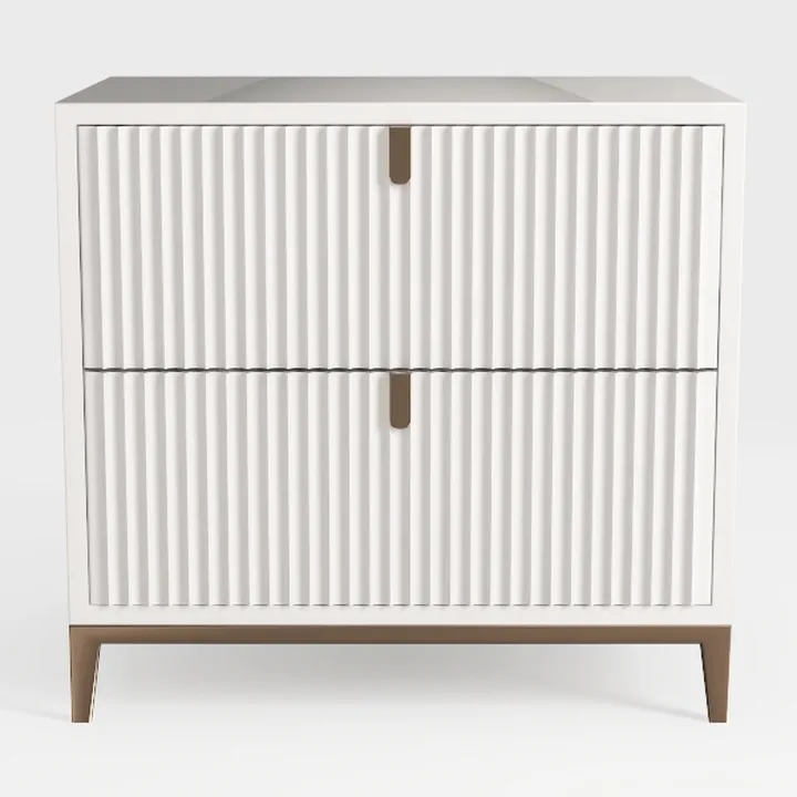 Shoe Cabinet Storage for Entryway, Fluted Shoe