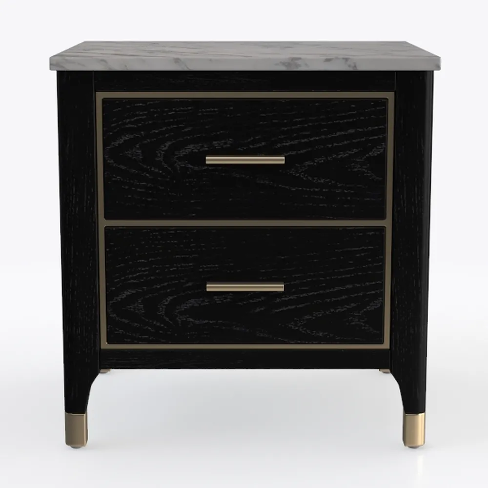 Side Table Bedside Cupboard Bedroom Nightstand