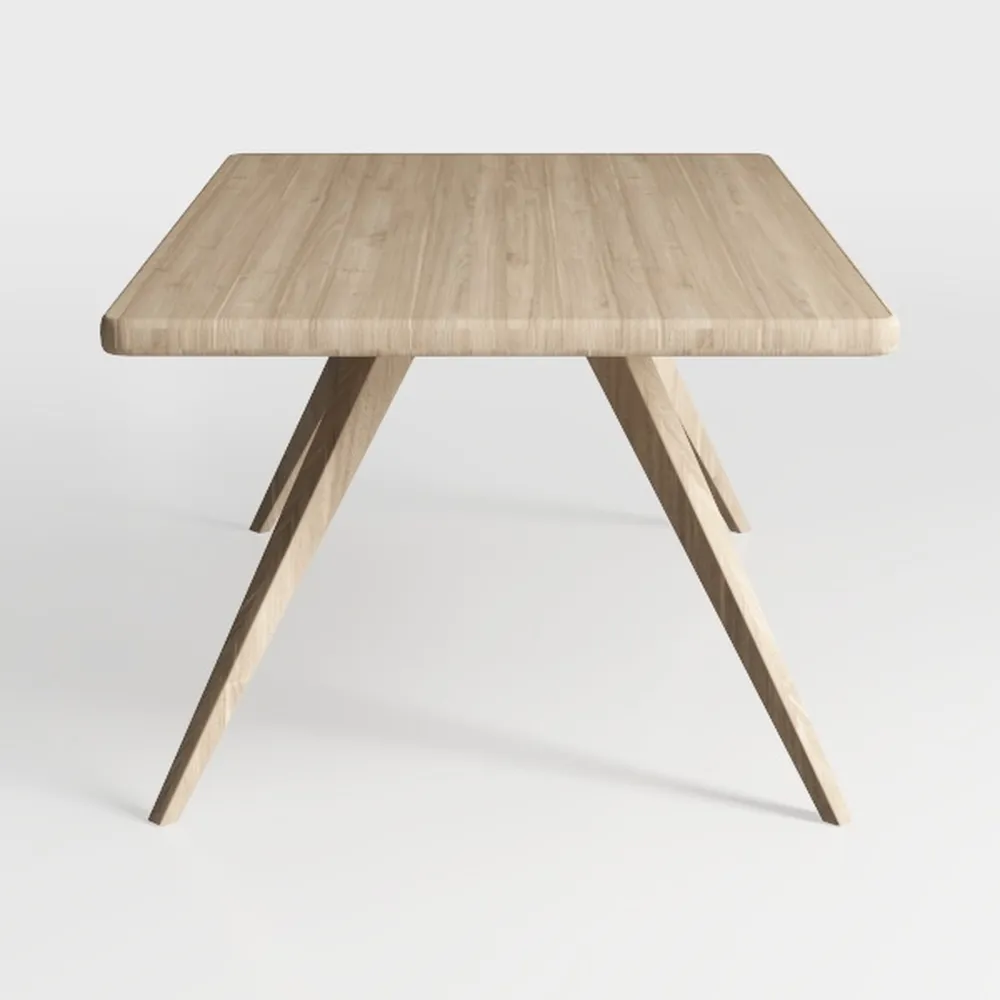 47.2'' Dining Table Set for 4,Modern Wood Dining