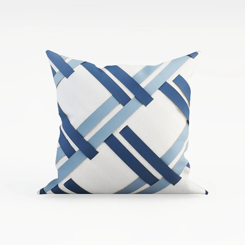 Outdoor Throw Pillow Covers 14x14 in Set of 4 navy