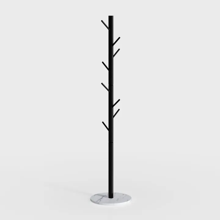 Coat Rack Freestanding with Stable Square Base for