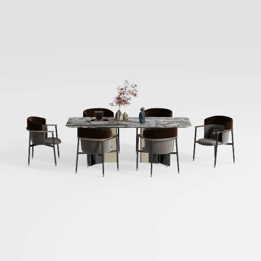 COLAMY Upholstered Parsons Dining Chairs Set of 4