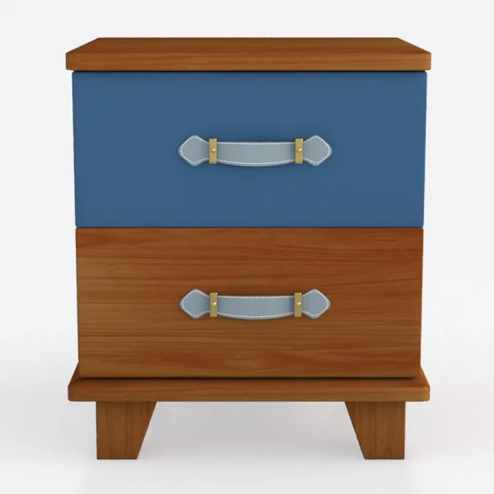 HULALA HOME End Table with Drawer Set of 2, Modern