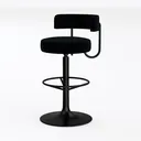 Antlu Rolling Adjustable Stool Drafting Chair Left 45 Degree View