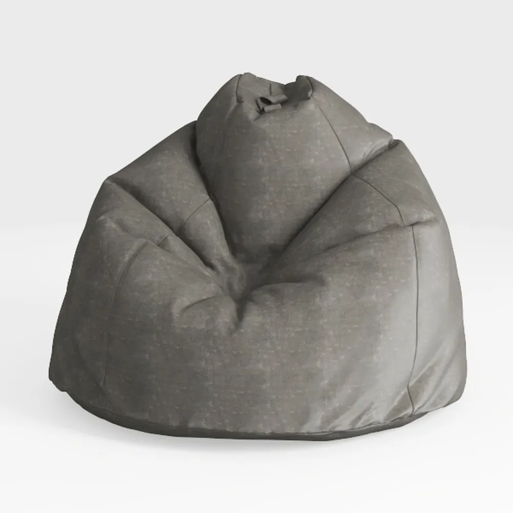 Grey Bean Bag Comfy Chair for All Ages