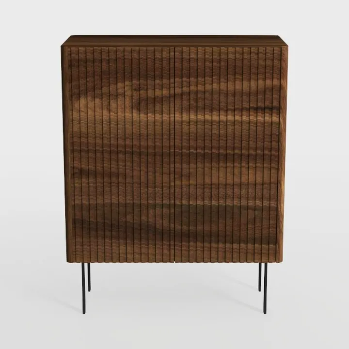 Mid-Century 3 Drawers Bedside Table Cabinet