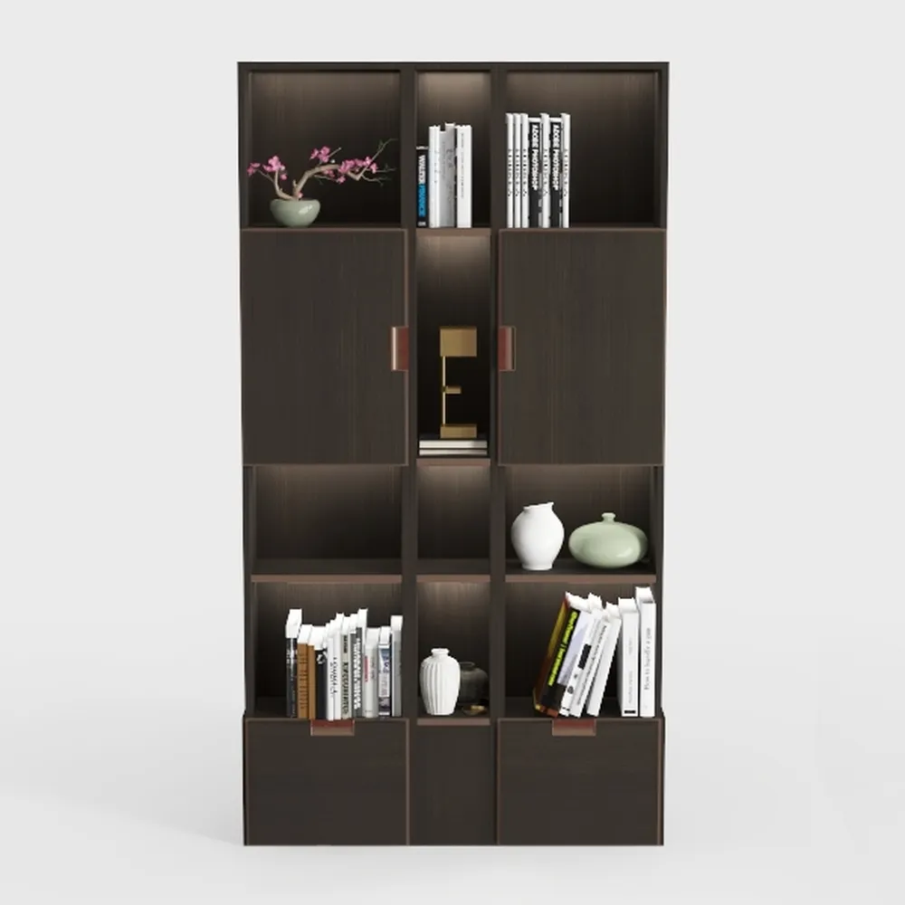 78.7" H Display Cabinet with 6 Glass Doors and