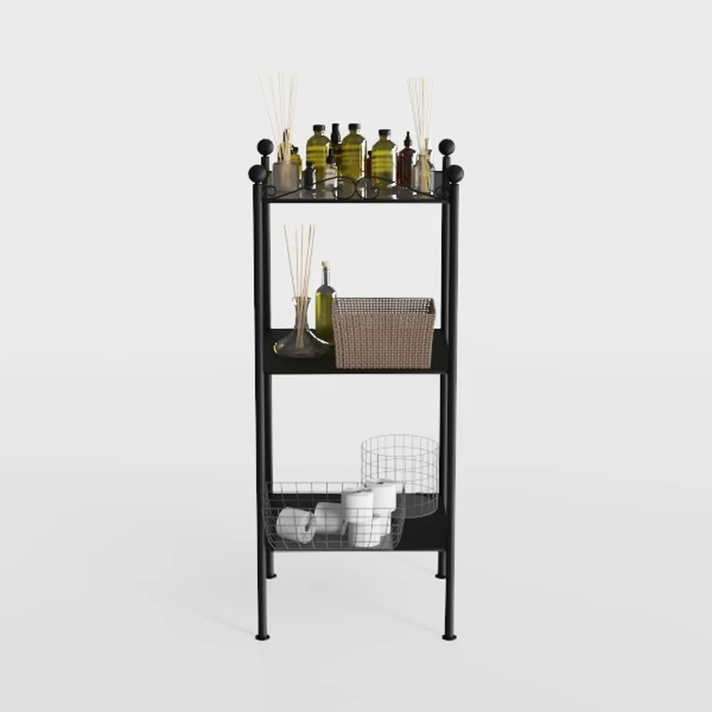 BTY 30 Inch Tall End Table 3 Tier Small Side Table