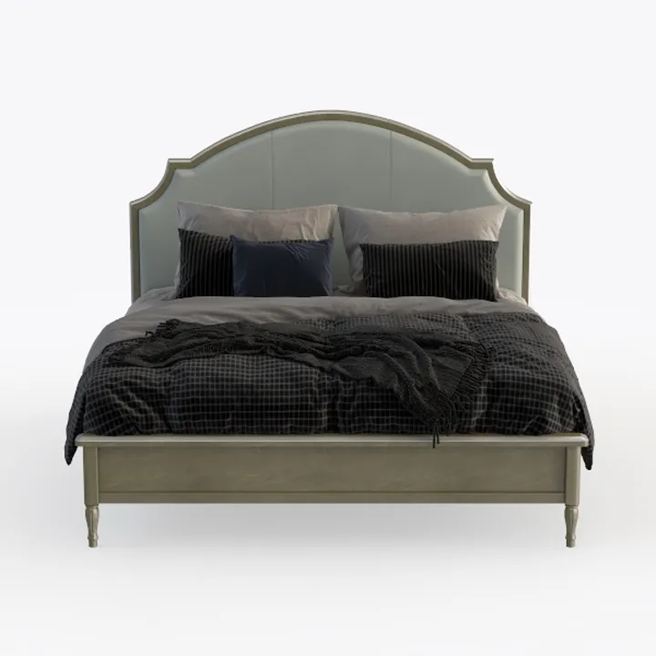 Acme Carine II Wooden Upholstered King Panel Bed i