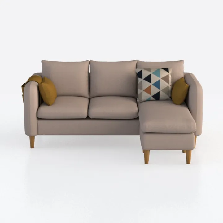 Shintenchi Small Sectional Couch Sofas, 3 Seat