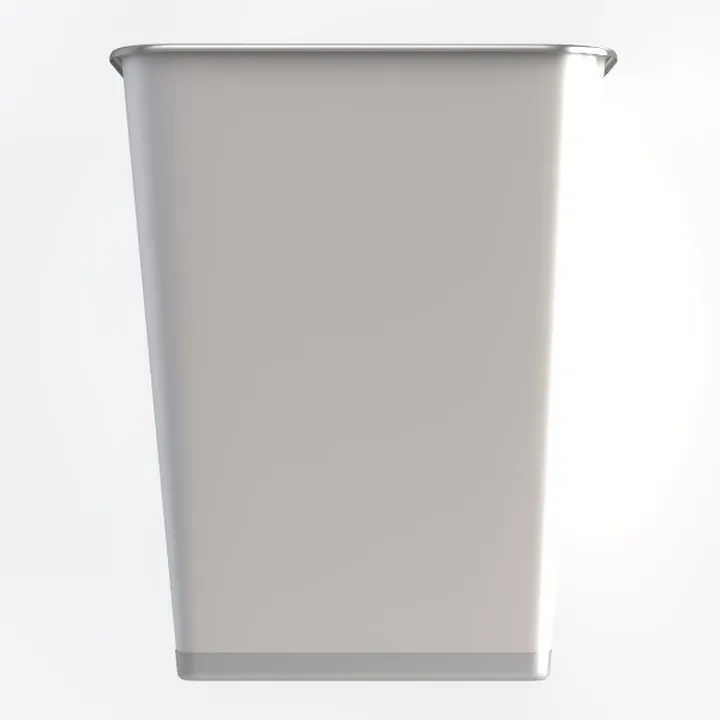 Minimalist Metal Trash Can 3D Model