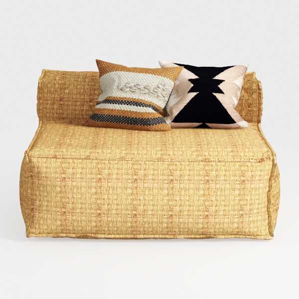 TCMILA Modular 3-Seater Sofa Couch with Deep Seat