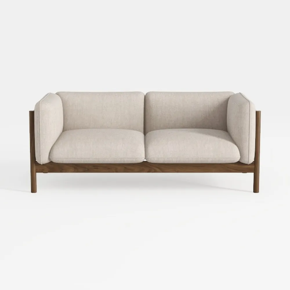 Acme Pelton Fabric Loose Back Sofa with Pillows